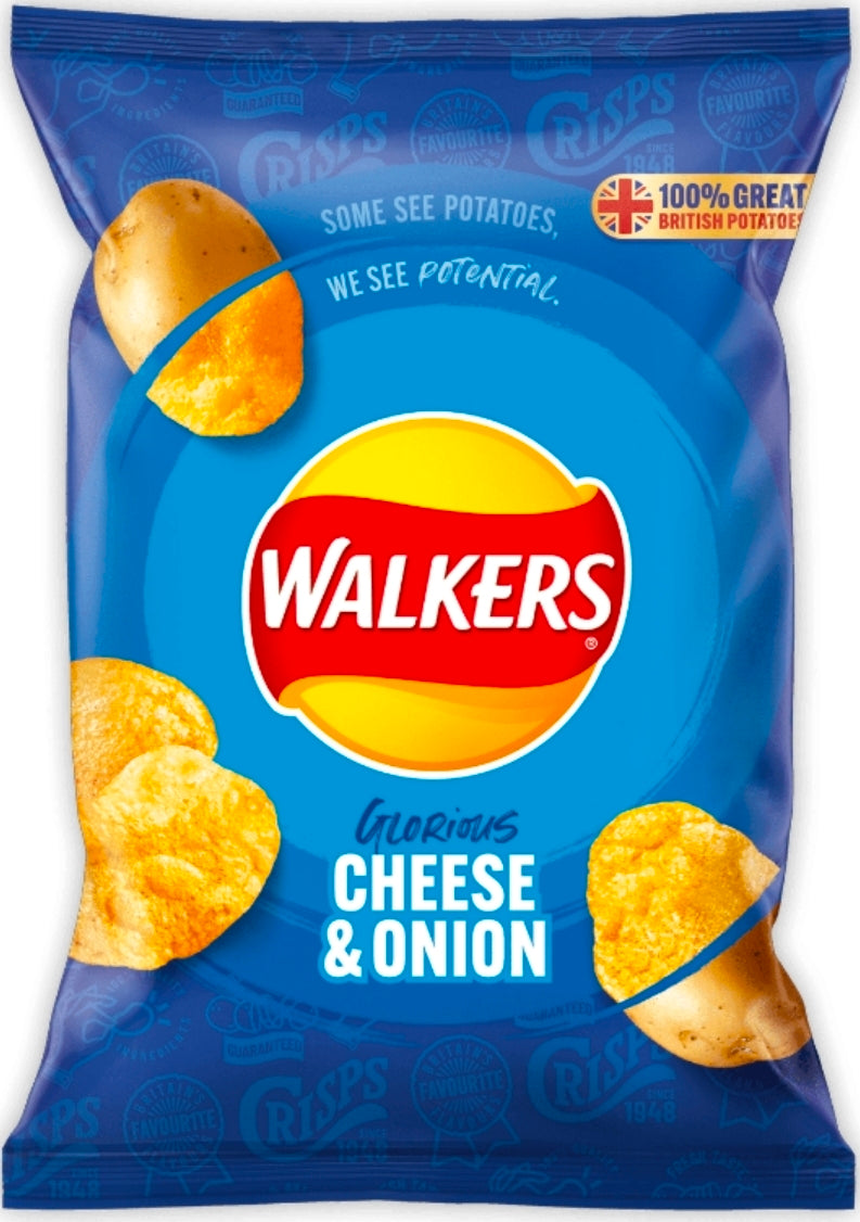 Walkers cheese and onion