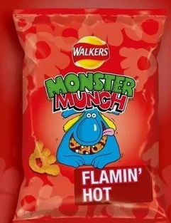 Flamimg hot monster munch